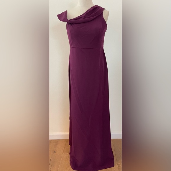 Sachin & Babi | Davis Cold Shoulder Gown | Plum Purple | Women’s 12 - Picture 4 of 7